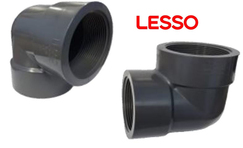 CODO ROSCA HEMBRA X 90 PVC SCH80 - LESSO